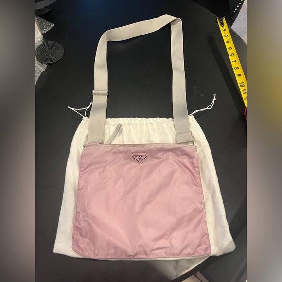 Prada Nylon Vela Crossbody Bag in Pink - Picture 1 of 8
